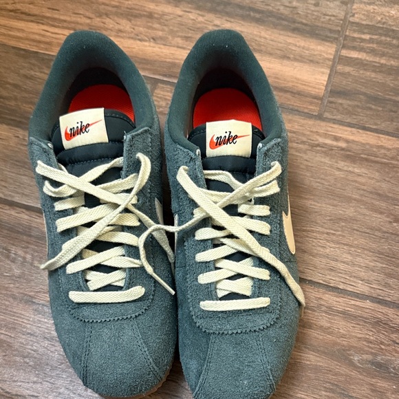Nike Shoes - Nike Green and Cream Women's Sneakers